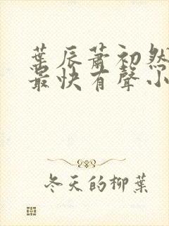 叶辰萧初然更新最快有声小说