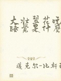 大壮翠花晚上不睡觉是什么电视剧