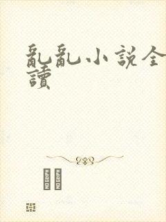 乱乱小说全文阅读