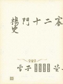 杨门十二寡妇艳史