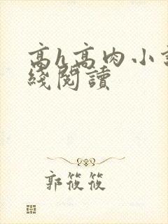 高h高肉小说在线阅读