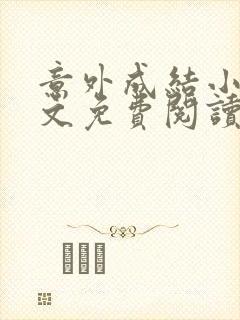 意外成结小说全文免费阅读笔趣阁下载无弹窗