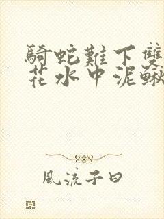 骑蛇难下双金银花水中泥鳅双男主封面