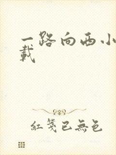 一路向西小说下载封面