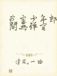 我家少年郎笔趣阁无弹窗