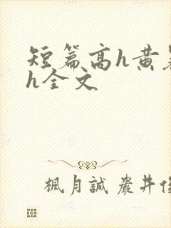 短篇高h黄暴辣h全文
