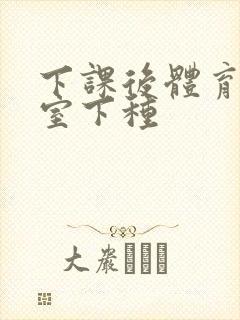 下课后体育器材室下种