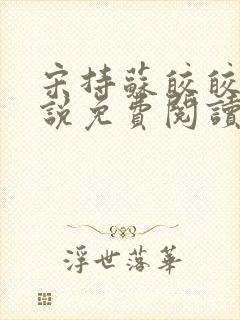 宋持苏皎皎的小说免费阅读