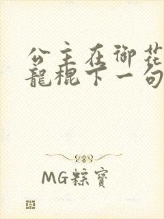 公主在御花园吃龙棍下一句封面