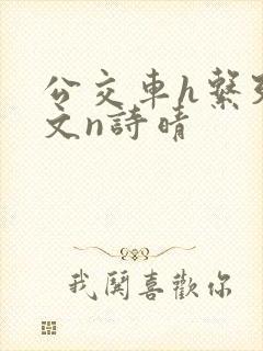 公交车h系列辣文n诗晴