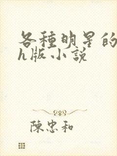 各种明星的综艺h版小说