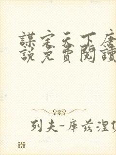 谋定天下唐诚小说免费阅读