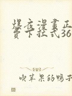 爆夜漫画正版免费下拉式36漫画网