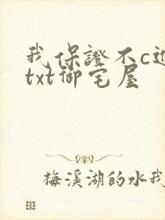 我保证不c进去txt御宅屋封面