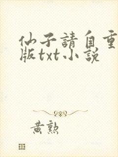 仙子请自重精校版txt小说