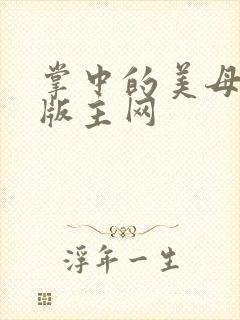 掌中的美母第一版主网