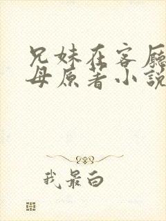 兄妹在客厅当父母原著小说叫什么封面