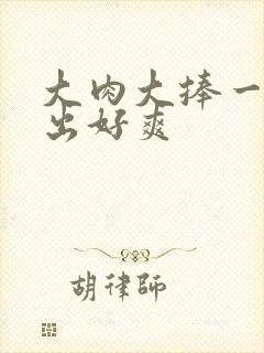 大肉大捧一进一出好爽