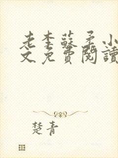老李苏柔小说全文免费阅读封面