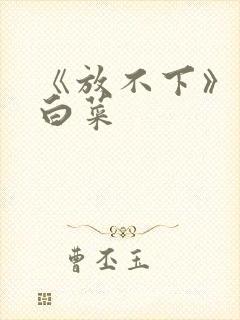 《放不下》半截白菜封面