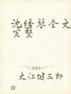 沈绣琴全文阅读完整