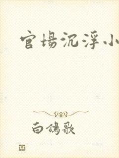 官场沉浮小说封面