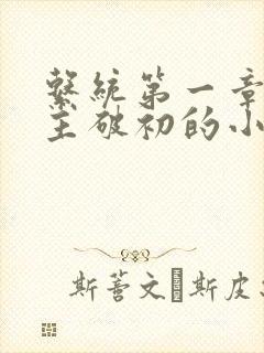 系统第一章给宿主破初的小说