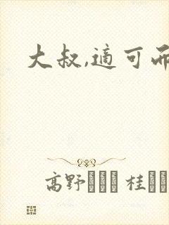 大叔,适可而止封面