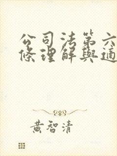 公司法第六十三条理解与适用