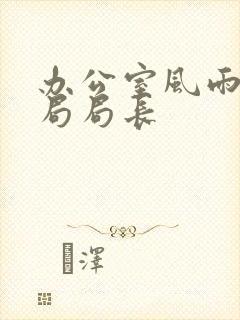 办公室风雨教育局局长封面