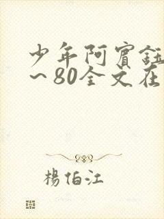 少年阿宾钰慧1～80全文在