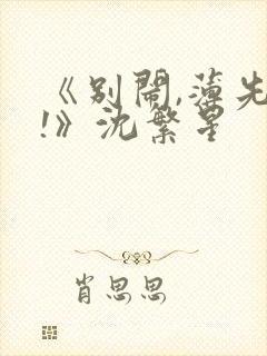 《别闹,薄先生!》沈繁星