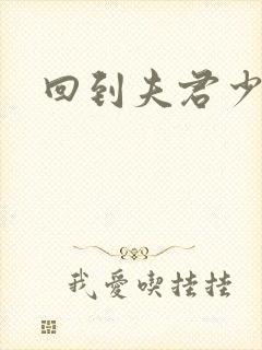 回到夫君少年时