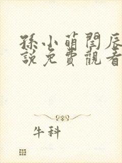 孙小萌闫辰的小说免费观看