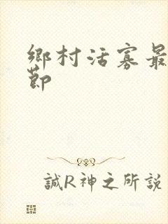 乡村活寡最新章节