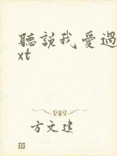 听说我爱过你txt