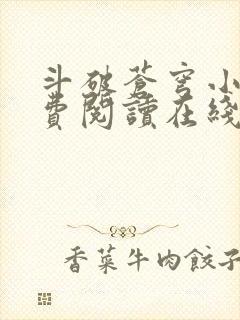 斗破苍穹小说免费阅读在线封面