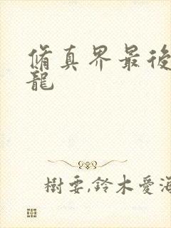 修真界最后一条龙