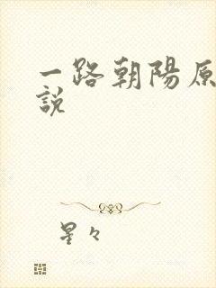 一路朝阳原著小说