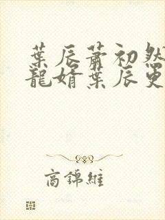 叶辰萧初然上门龙婿叶辰更新