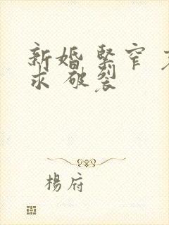 新婚 紧窄 哀求 破裂封面