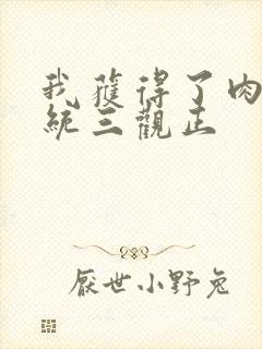 我获得了肉禽系统三观正