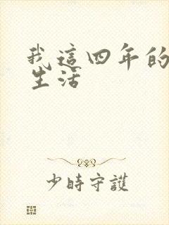 我这四年的奴隶生活封面