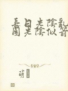 长日光阴乱作一团光阴似箭笔趣封面