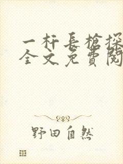一杆长枪探幽谷全文免费阅读封面