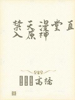 禁天漫堂直接进入原神封面