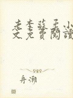 老李苏柔小说全文免费阅读封面