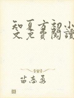 知夏方初小说全文免费阅读最新章节