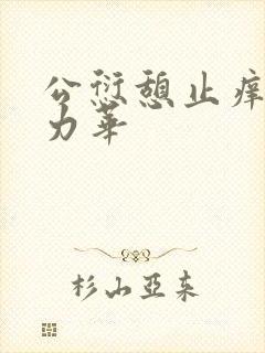 公愆憩止痒古悦力华
