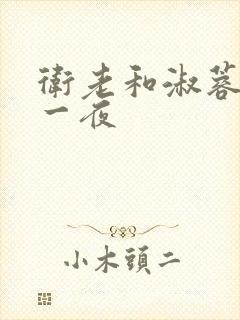 卫老和淑蓉销魂一夜